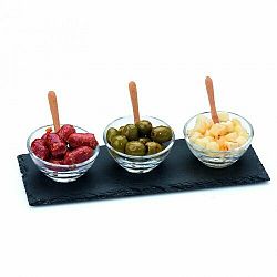 Alpina 99326 párty set na chuťovky 7ks s deskou z břidlice