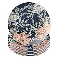 Altom Sada dezertních talířů Flower Jeans 20 cm, 6 ks