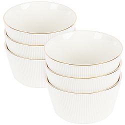Altom Sada porcelánových misek Urban 520 ml, 6 ks, bílá