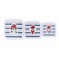 Altom Sada svačinových boxů Easy Morning modrá, 3 ks