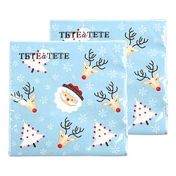 Altom Vánoční papírové ubrousky Christmas, 33 x 33 cm, sada 2 ks