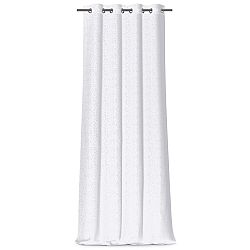 AmeliaHome Záclona Dots Eyelets stříbrná, 140 x 250 cm