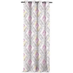 AmeliaHome Závěs Blackout Geometric červená, 140 x 245 cm