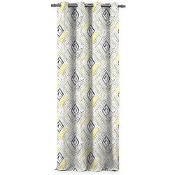 AmeliaHome Závěs Blackout Geometric šedá, 140 x 245 cm