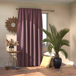 AmeliaHome Závěs Blackout Oxford Pleat mauve, 140 x 245 cm