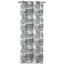 AmeliaHome Závěs Blackout Palm Leaves zelená, 140 x 245 cm