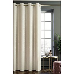 AmeliaHome Závěs Oxford Ginkgo krémová, 140 x 250 cm