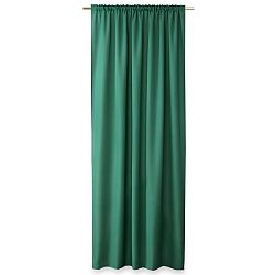 AmeliaHome Závěs Oxford Pleat tmavě zelená, 140 x 250 cm