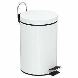 AQUALINE 28103 Simple line odpadkový koš kulatý 3 l, bílá