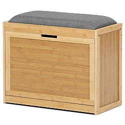 Autronic DR-N1014 GREY2 Botník s taburetem, 60 x 51 x 29 cm