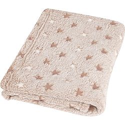 Babymatex Dětská deka Milly Hvězdičky zlatá, 75 x 100 cm