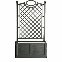 Bama Velkoobjemový truhlík s okrasnou opěrou Separe antracit, 80 x 150 x 42,5 cm