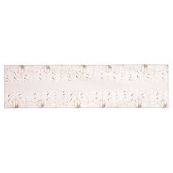 Běhoun s vánočním motivem - vánoční koule na šedivém podkladu, 40x150 cm,100 % polyester., 40 x 150 cm