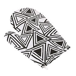 Bellatex Chňapka ADÉLA Trojúhelníky černá, 18 x 28 cm