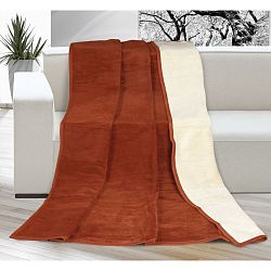 Bellatex Deka XXL / Přehoz na postel Kira terrakota, 200 x 230 cm