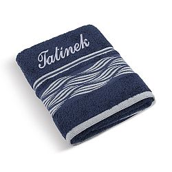 Bellatex Froté ručník 50x100 Vlnka 72/126 s výšivkou Tatínek