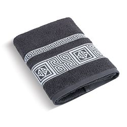 Bellatex Froté ručník Řecká kolekce tm.šedá, tmavě šedá, 50 x 100 cm