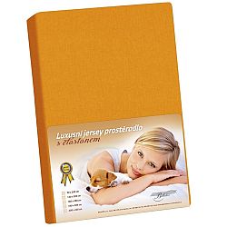 Bellatex jersey prostěradlo Kamilka oranžová , 160 x 200 cm