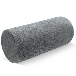 Bellatex Polštář pod krk Válec mikro šedá, 15 x 35 cm