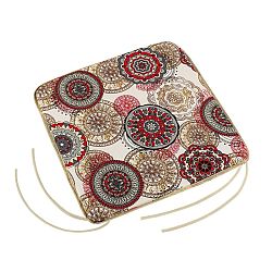 Bellatex Sedák Adéla hladký Mandala červená, 40 x 40 cm