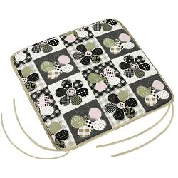 Bellatex Sedák Dana hladký Motýl patchwork, 40 x 40 cm