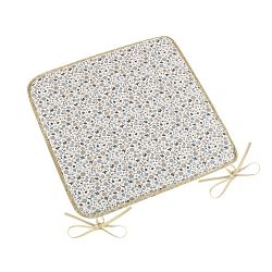 Bellatex Sedák EMA hladký Kvítek béžovomodrá, 40 x 40 cm