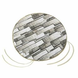 Bellatex Sedák EMA kulatý hladký Obklady šedá, 40 cm