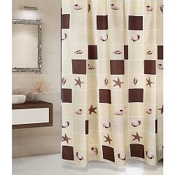 Bellatex Sprchový závěs Lastura béžová, 180 x 200 cm