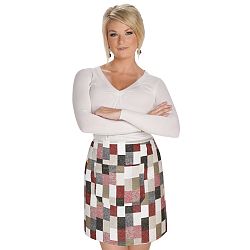 Bellatex Zástěra do pasu Ema Cihla bordó, 68 x 50 cm