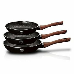 Berlinger Haus 3dílná sada pánví Ebony Line Rosewood