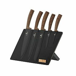 Berlinger Haus 6dílná sada nožů s magnetickým stojanem Ebony Line Rosewood
