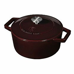 Berlinger Haus Litinový hrnec s poklicí Burgundy Line, 24 cm