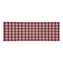 Boma Trading Běhoun Happy check vínová/černá, červená, 35 х 120 cm