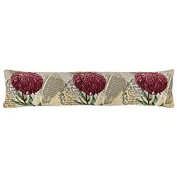 Boma Trading Ozdobný těsnící polštář do oken Chryzantéma fialová, 22 x 90 cm
