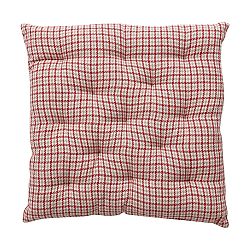 Boma Trading Sedák prošívaný Fidoo červená/béžová, 40 x 40 cm