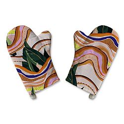 Butter Kings Chňapka Abstract landscape, 15 x 27 cm, sada 2 ks