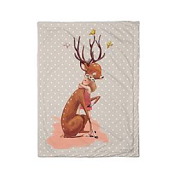 Butter Kings Dětská deka Forest school best doe, 75 x 100 cm