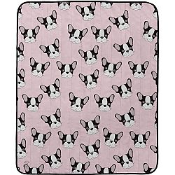 Butter Kings Kempingová deka Bulldog heads, 145 x 180 cm