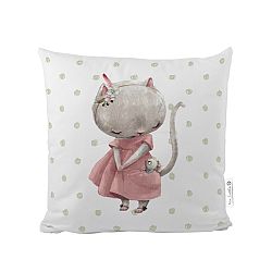 Butter Kings Polštářek Forest school little mouse, 50 x 50 cm