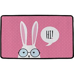 Butter Kings Vnitřní multifunkční rohožka Hi bunny!, 75 x 45 cm