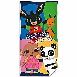 Carbotex Dětská osuška Králíček Bing Nejlepší Přátelé, 70 x 140 cm