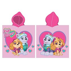 CARBOTEX Dětské pončo Tlapková Patrola Štěněcí Síla, 55 x 110 cm