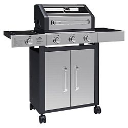 Cattara Plynový pojízdný gril Window, 117,5 x 49 x 116 cm