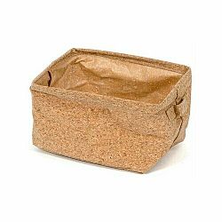 Compactor Flexibilní korkový úložný košík s držadly, 25 x 20 x 15 cm