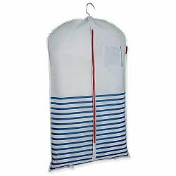 Compactor Obal na krátké šaty a obleky MARINE, 60 x 100 cm, modro-bílá