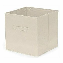 Compactor Skládací úložný box pro police a knihovny, 31 x 31 x 31 cm, krémová