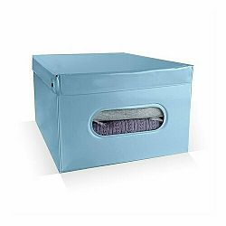 Compactor Skládací úložný box PVC se zipem Compactor Nordic 50 x 38.5 x 24 cm, světle modrý