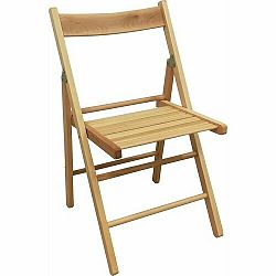 Compactor Skládací židle Fiesta, světlý buk, 41 x 42 x 78 cm