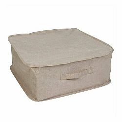 Compactor Textilní úložný box na oblečení a přikrývky se zipem Sandy 46 x 46 x 20,5 cm