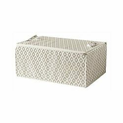 Compactor Textilní úložný box na peřinu DAMAN, 70 x 50 x 30 cm, béžová